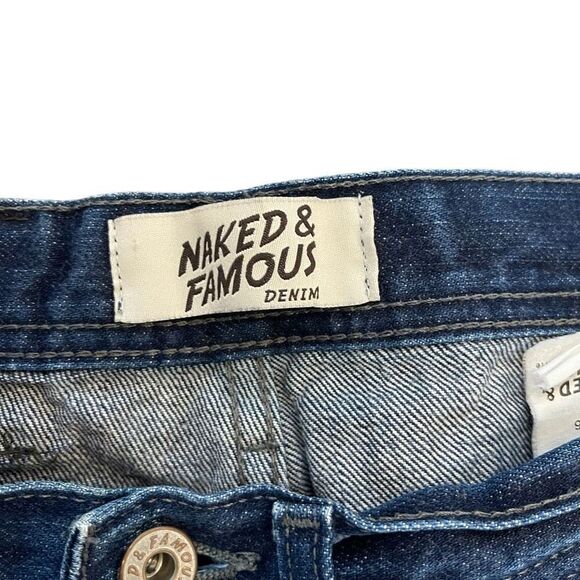 Naked & Famous Men's Weird Guy Denim Jeans Indigo Selvedge Cotton Size 30 - Picture 8 of 13